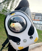 Breathable Space Capsule Bird Carrier Backpack for Outdoor Travel