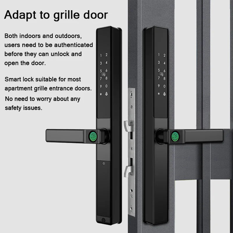 Outdoor Smart Lock with Fingerprint and Keypad Access