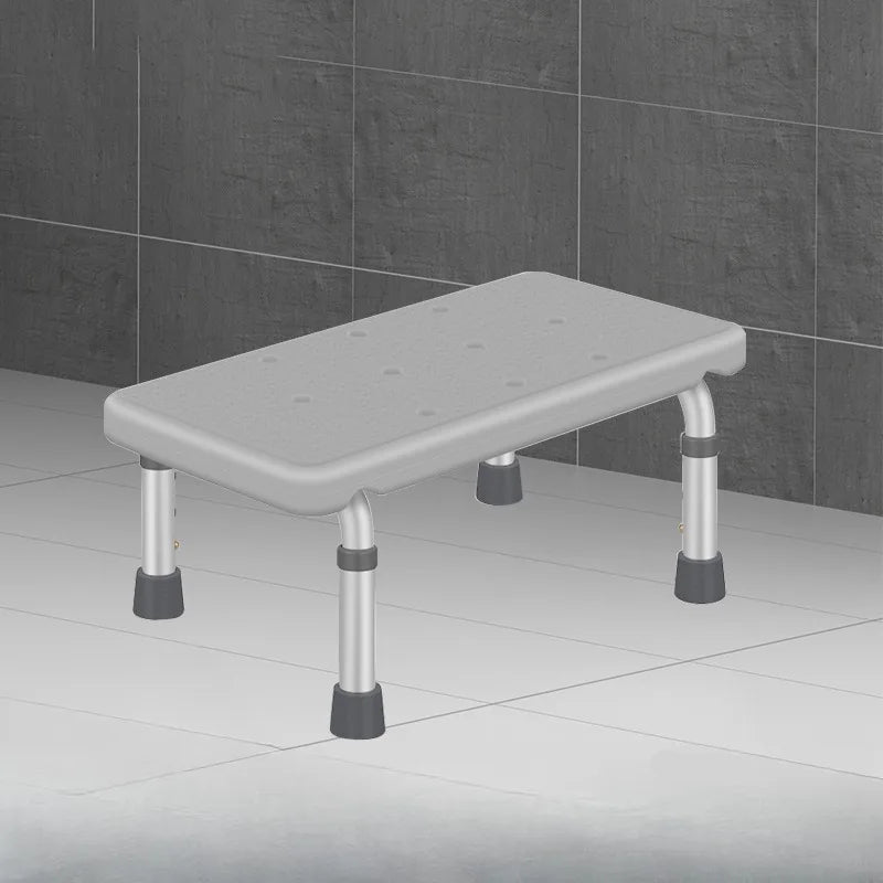 Adjustable Non-Slip Bathroom Chair Sturdy Aluminum Stool for Toilet & Daily Support