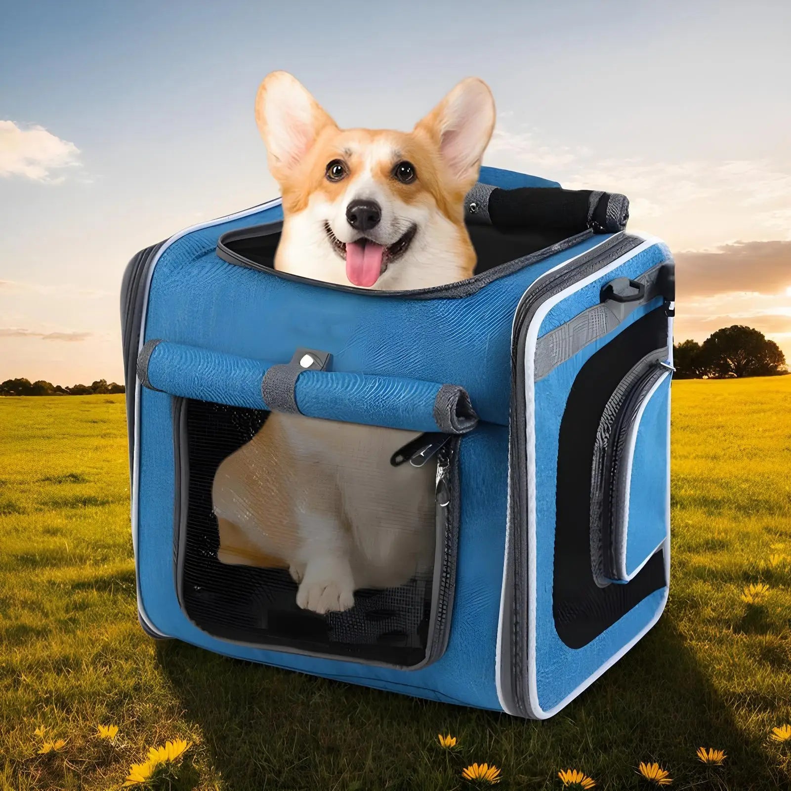 Multifunctional Pet Carrier for Bike, Car, and Travel