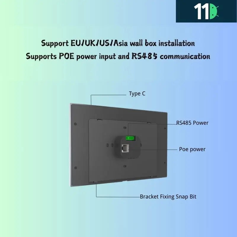 Smart Home Control Hub with 10.1" Touchscreen & POE Support