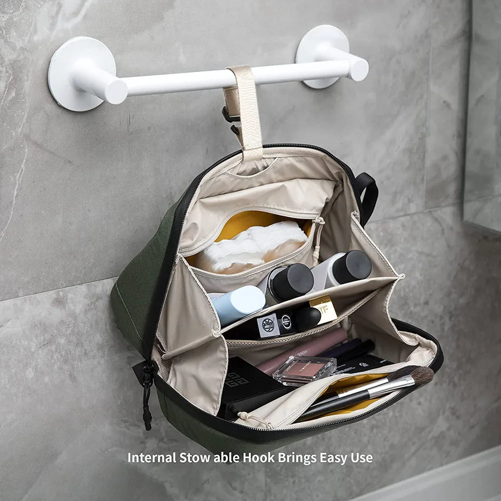 Waterproof Hanging Toiletry Bag with Hook – Travel Organizer