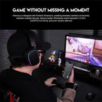 Wireless Gaming Headset with Noise Cancelling Mic, White