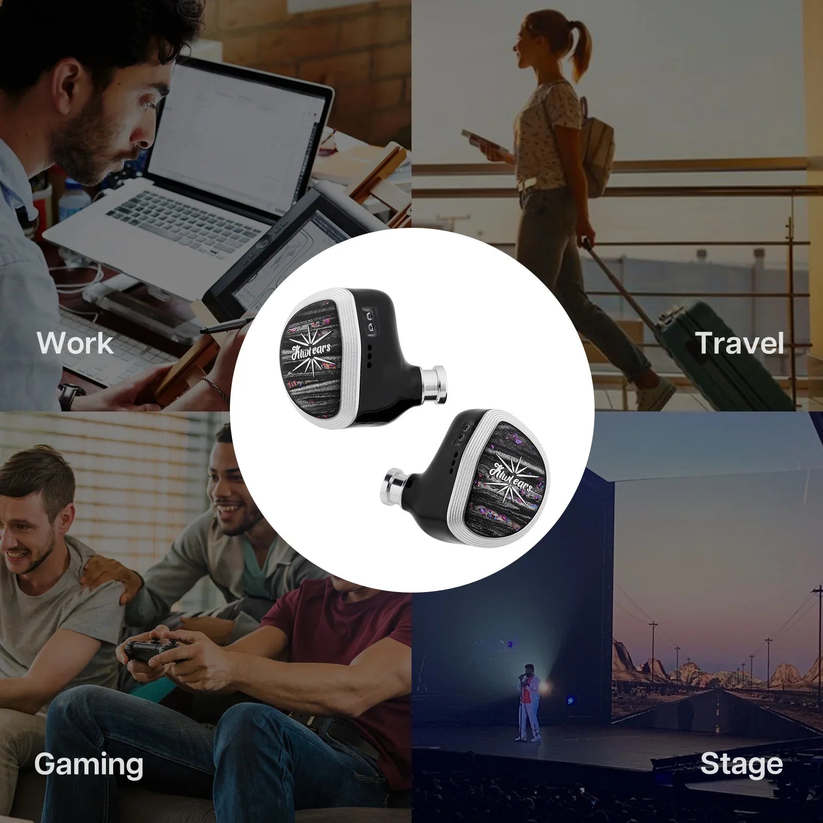 15.3 mm Planar Driver Earphones for Gaming & Music