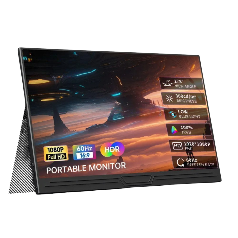 Portable 15.6" 1080p Gaming Monitor with HDR & Speakers