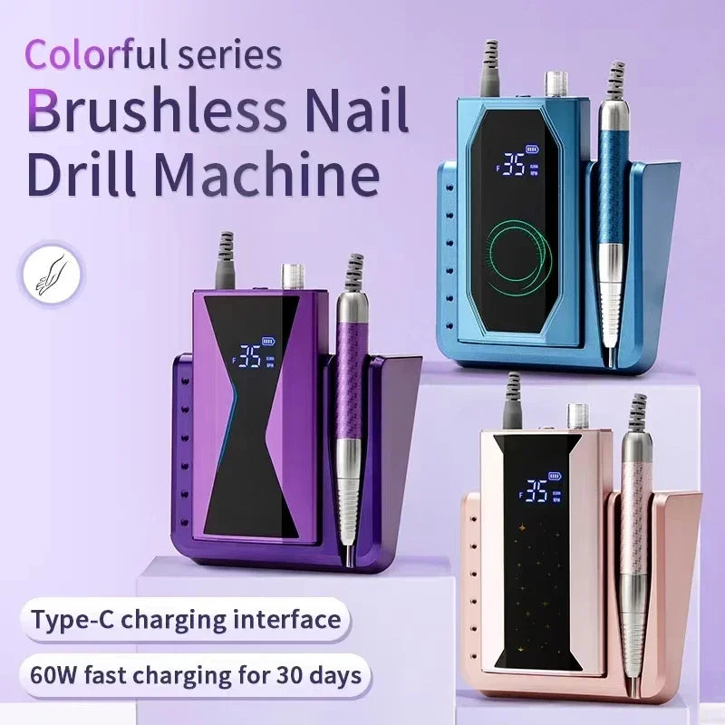 Rechargeable Nail Grinder with Storage and Accessories