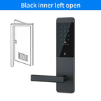 Electronic Keyless Door Lock with App, Code, Card & Mechanical Key Override