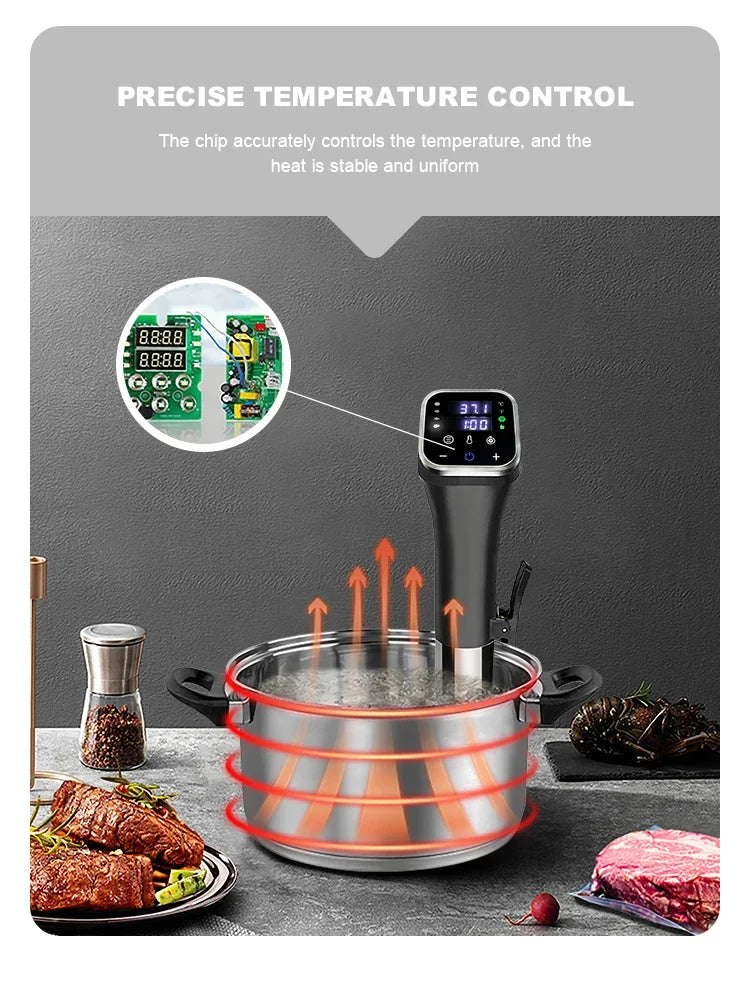 Smart Sous Vide Immersion Stick for Precise Slow Cooking