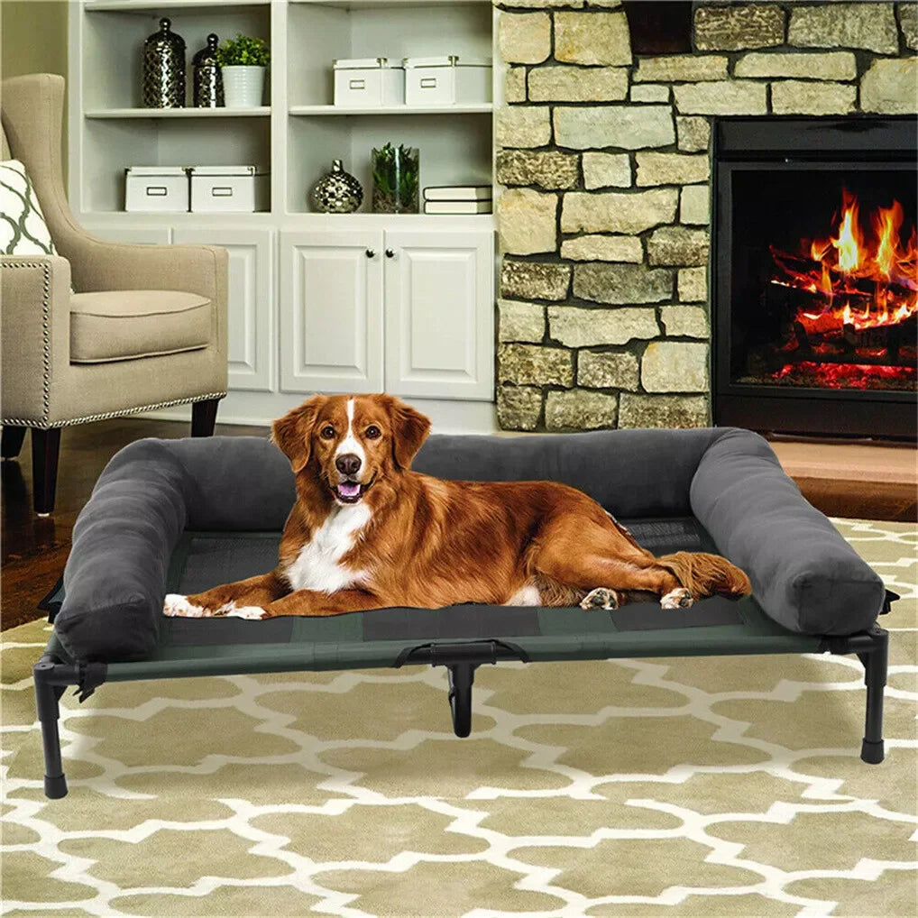 Portable Elevated Dog Cot for Indoor and Outdoor Comfort