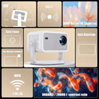 1080p LED Mini Projector with HDMI & Bluetooth, 300" Display