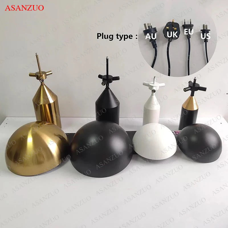 Modern Gold Mushroom Desk Lamp for Bedroom or Study
