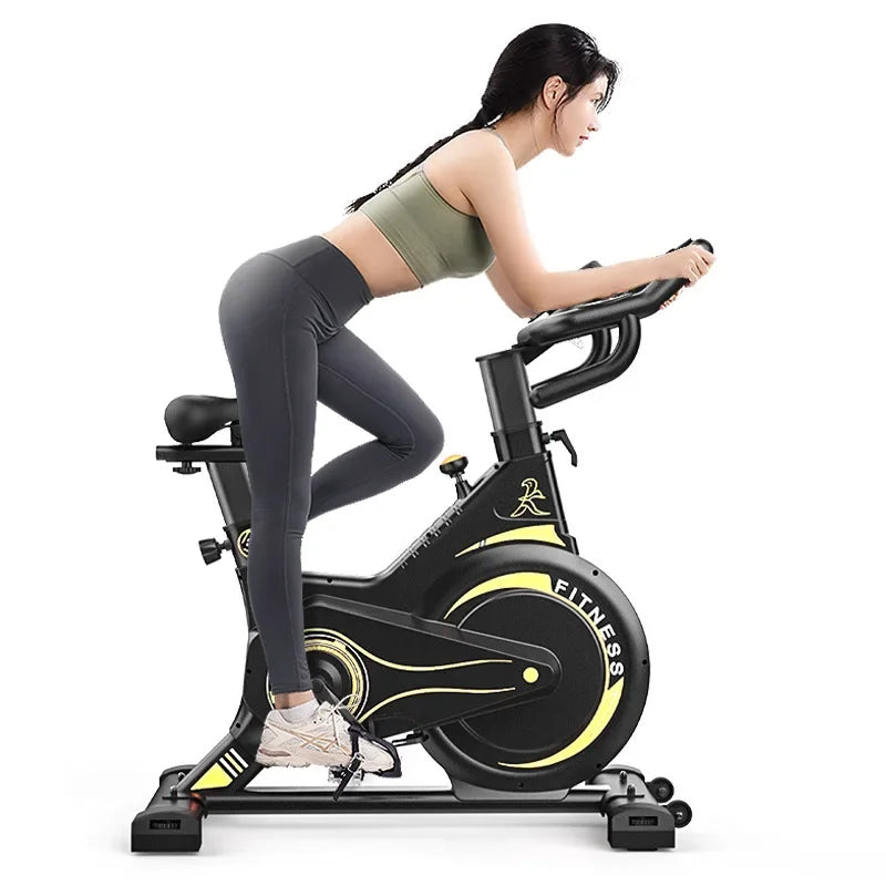 Indoor Fitness Bike with Electronic Display & Flywheel - Fashion Model