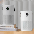 Rechargeable HEPA Air Purifier White Portable, 10000mAh Battery, Low Noise, for Rooms or Travel