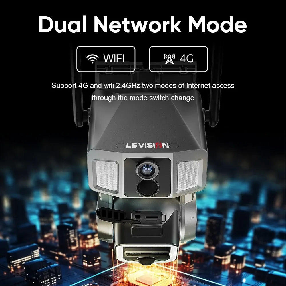 4G & WiFi Outdoor Solar Camera with Auto Tracking