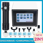 Portable 110V Shockwave Massager with 11 Probes Adjustable Therapy for Muscle & Joint Relief