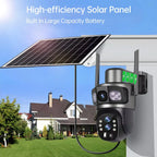 Wireless 4G Outdoor Camera with Solar Panel, 10X Zoom & AI Auto-Tracking