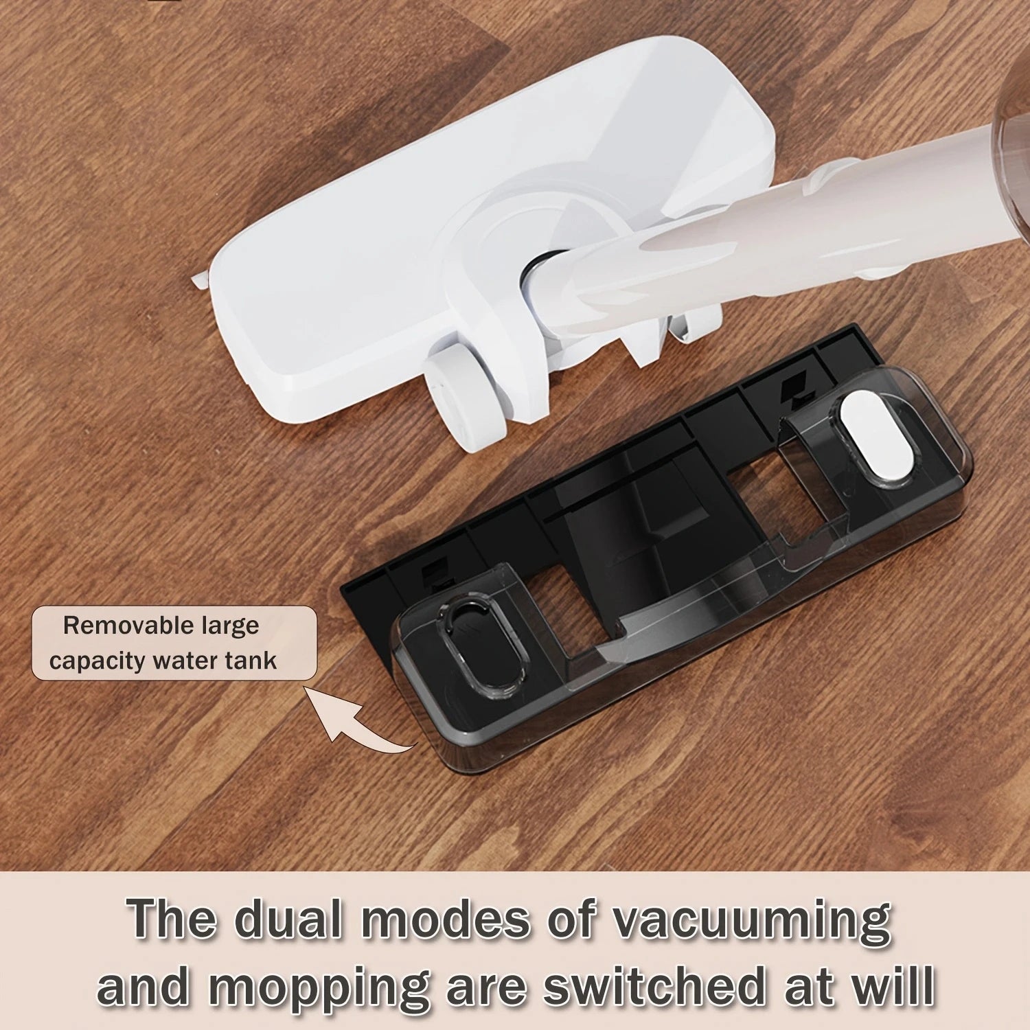 2-in-1 Cordless Vacuum Cleaner with Rotating Brush, HEPA Filtration, 30-Min Runtime