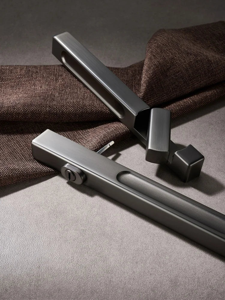 Silent Indoor Sliding Door Lock for Bedroom & Living Room, Key Included