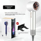 1500W Leafless Hair Dryer with Negative Ion Technology & 4 Speed Modes