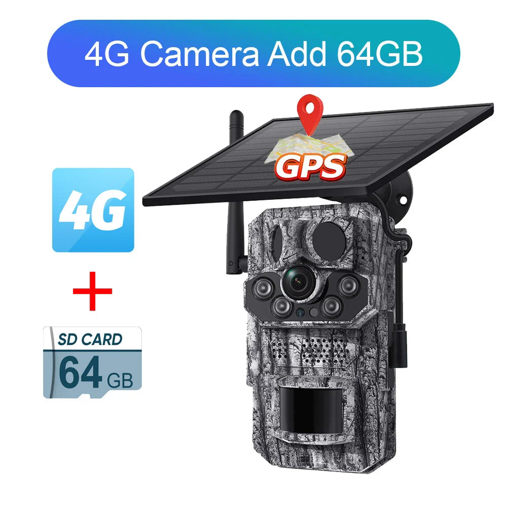 Outdoor 4G Solar Security Camera 0.2s Trigger