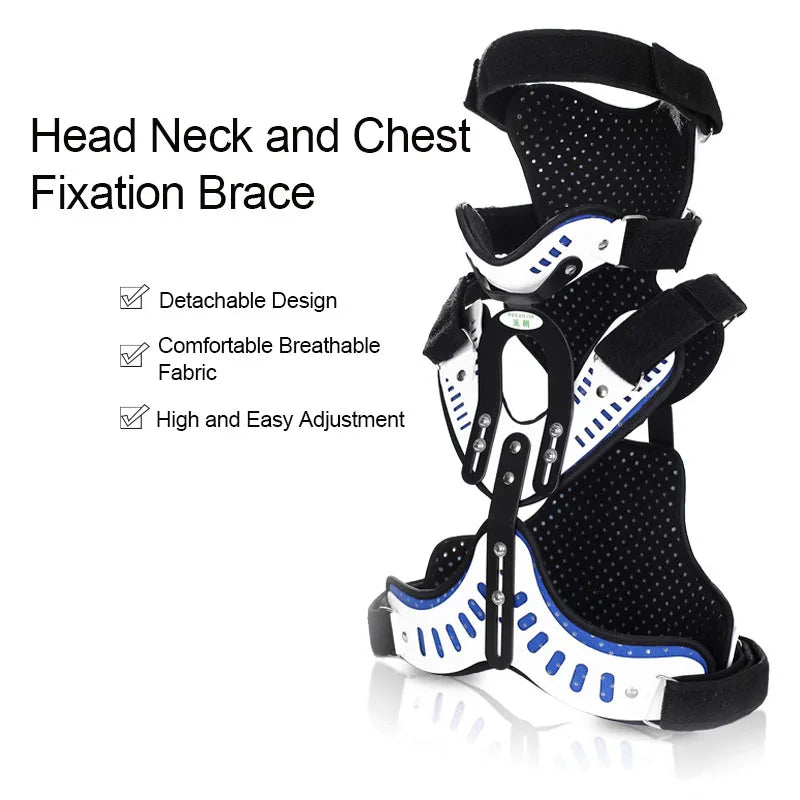 Adjustable Neck and Chest Orthosis with Chin Support – Breathable