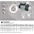 Compact 220V Whirlpool Booster Pump for Bath & Water Flow