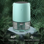 Compact Home Dehumidifier with Air Purification for Bedroom and Indoor Use