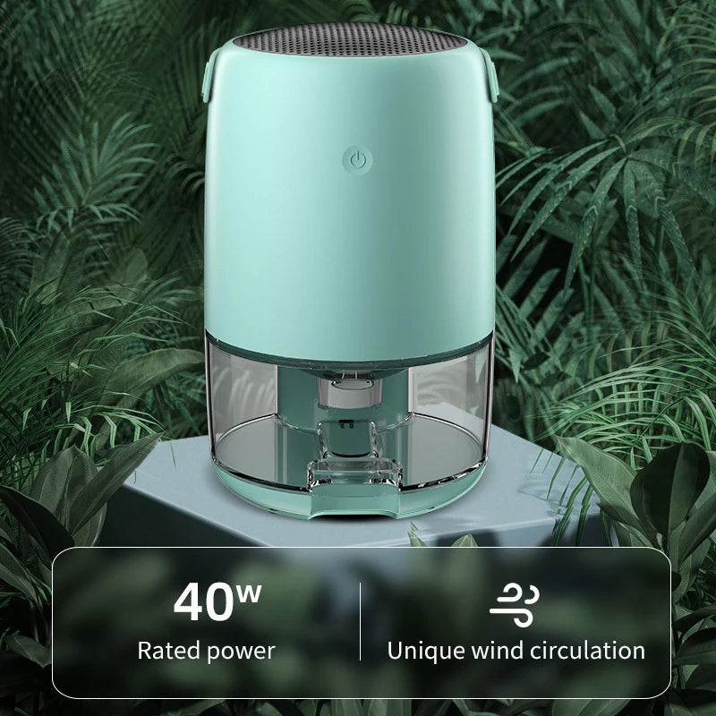 Compact Home Dehumidifier with Air Purification for Bedroom and Indoor Use