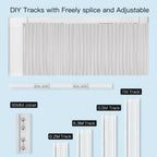 165" WiFi Motorized Curtain Track – App & Voice Control