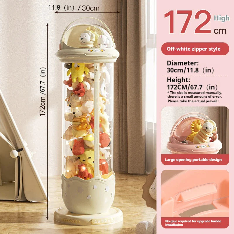 172cm Astronaut Toy Organizer with Lights & Height Chart