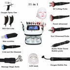 10-in-1 Hydrofacial Machine with Oxygen Peeling & Moisturizer