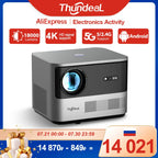 Compact 1080p Home Theater Projector with Auto Focus and Android OS
