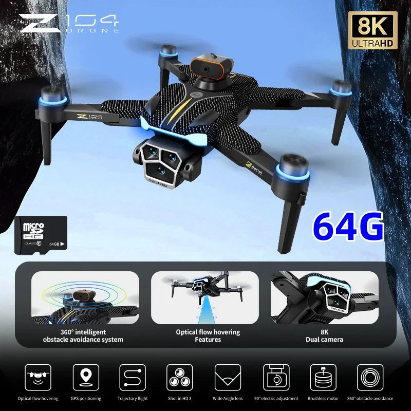 Smart GPS Drone with 1080p Camera, Screen Controller & 20min Flight