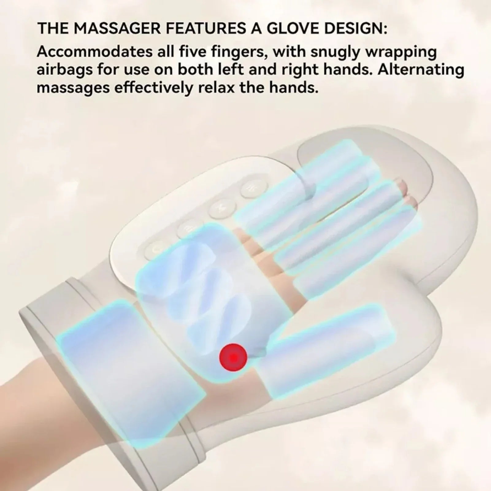 5-Level Air Compression Cordless Hand Therapy Massager