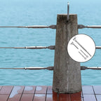 10-Pack Marine-Grade Wire Balustrade Kit with Turnbuckles