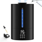 Large Room Humidifier with 3 Mist Levels, Quiet Sleep Mode & 360° Nozzle