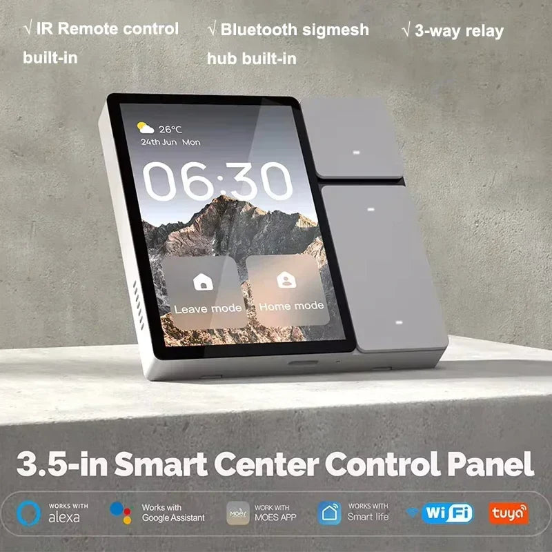 3.5 inch Smart Home Control Panel with Touchscreen & IR Remote