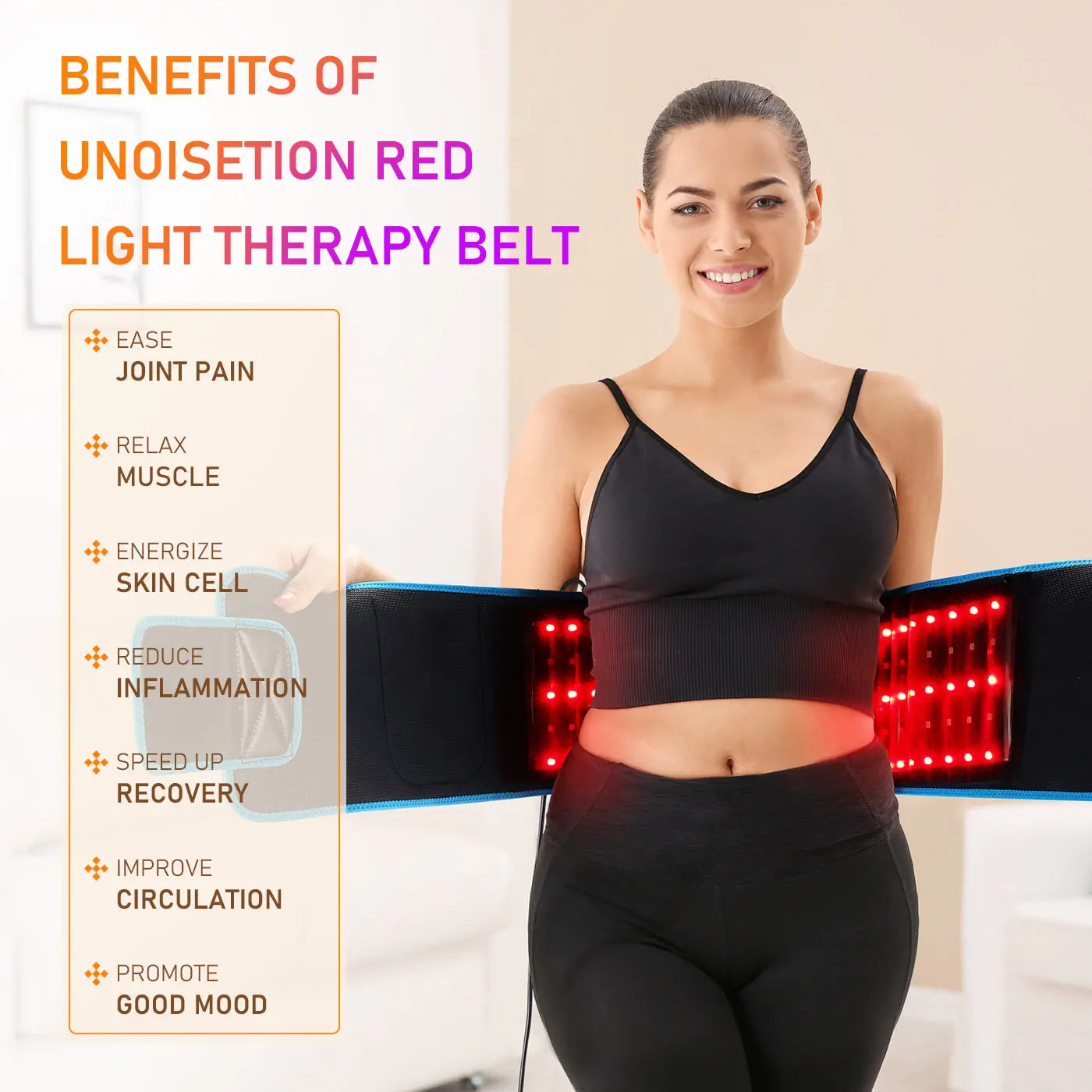 Body Slimming Belt with 105 Red Light LEDs