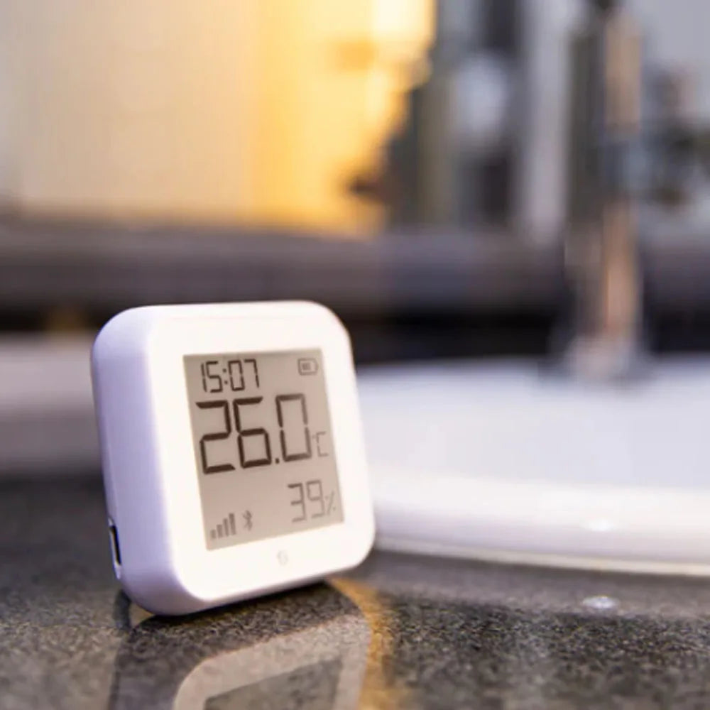 Smart Wi-Fi Temperature & Humidity Sensor with E-Paper Display Works with Alexa & Google Home