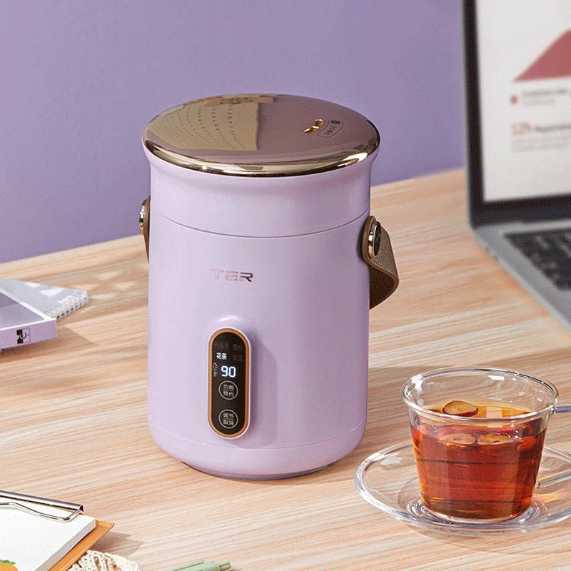 Portable 600ml Electric Stew Pot – Non-Stick Mini Multicooker