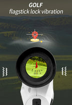 1000m Laser Golf Rangefinder with 6X Zoom & Angle Measurement