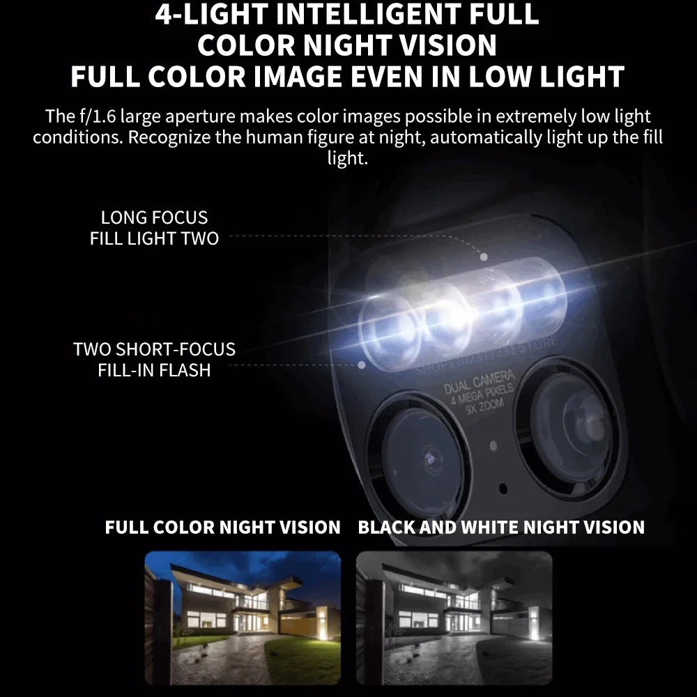 4MP Outdoor Camera with 32GB and Night Vision