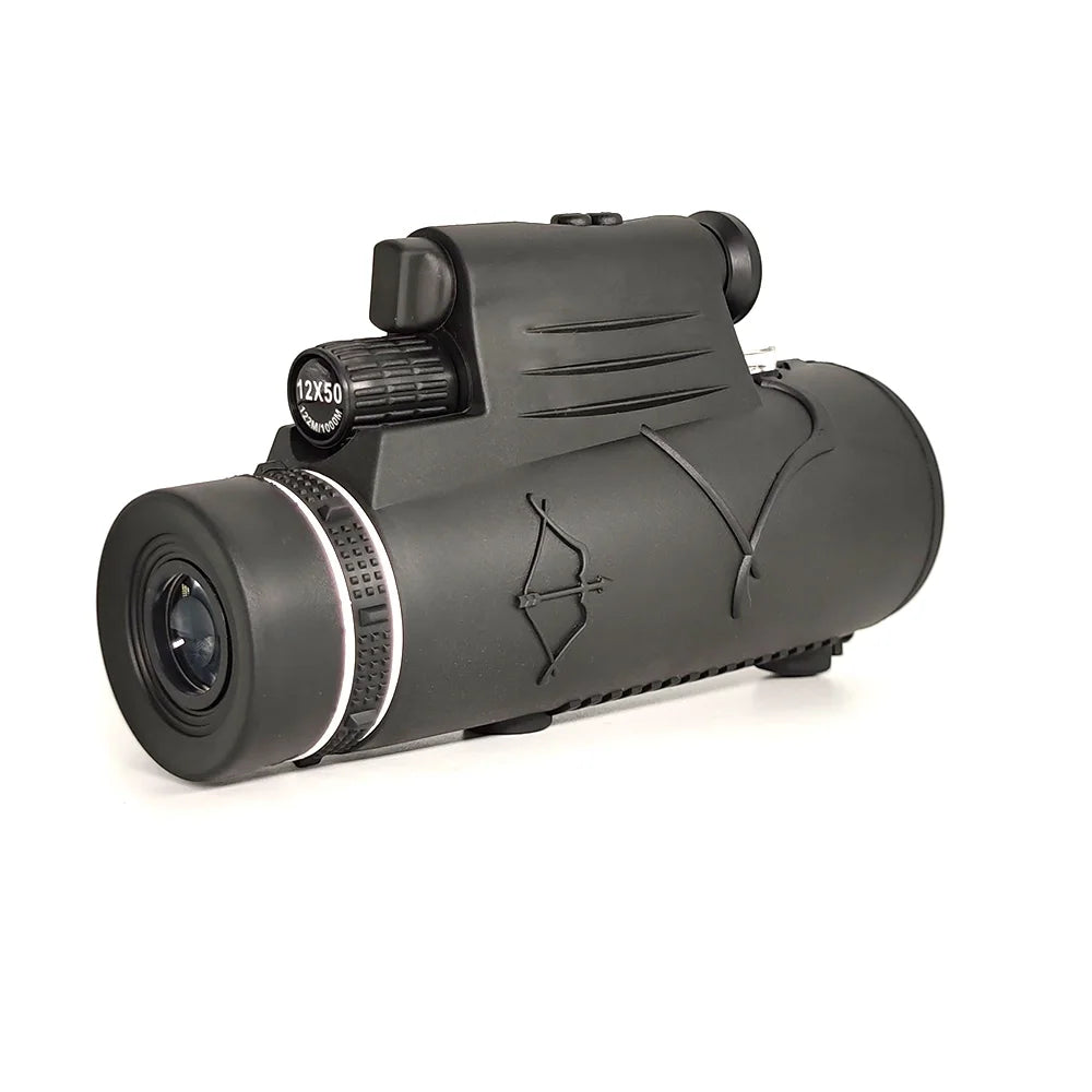 12x50 Waterproof Monocular Telescope for Hiking & Bird Watching