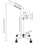 Portable 2-in-1 Facial Steamer with 5X LED Magnifying Lamp and Adjustable Stand White