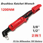 2-in-1 Driver 1200Nm Brushless Electric Ratchet Wrench