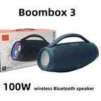 100W Outdoor Bluetooth Speaker with USB/TF/AUX Support Red