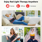 105 LED Red & Infrared Therapy Belt Portable Waist Wrap for Muscle & Joint Pain Relief