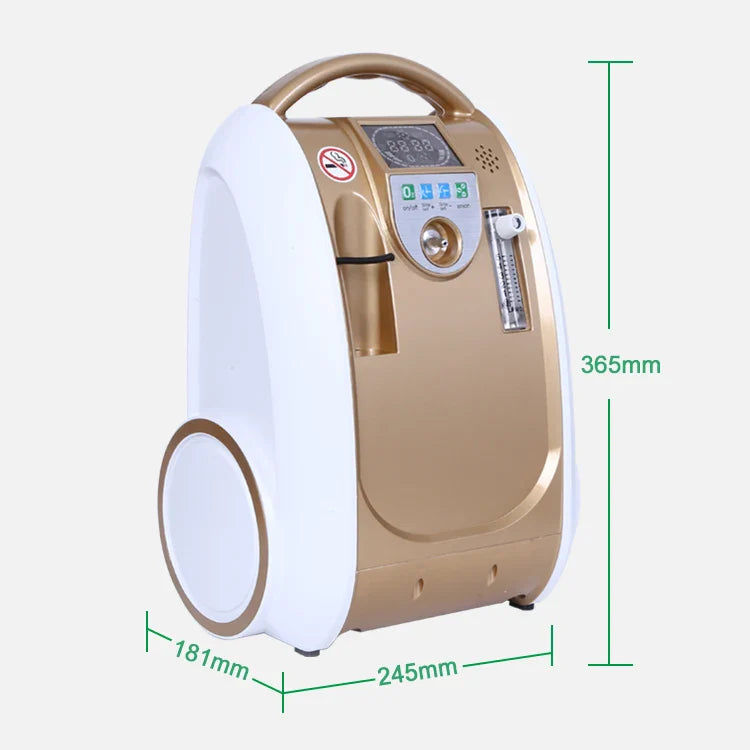 Portable Oxygen Concentrator 1–5L Adjustable Flow for Home Use