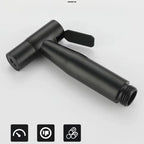 Concealed Dual-Temperature Bathroom Jet Spray Nozzle in Black