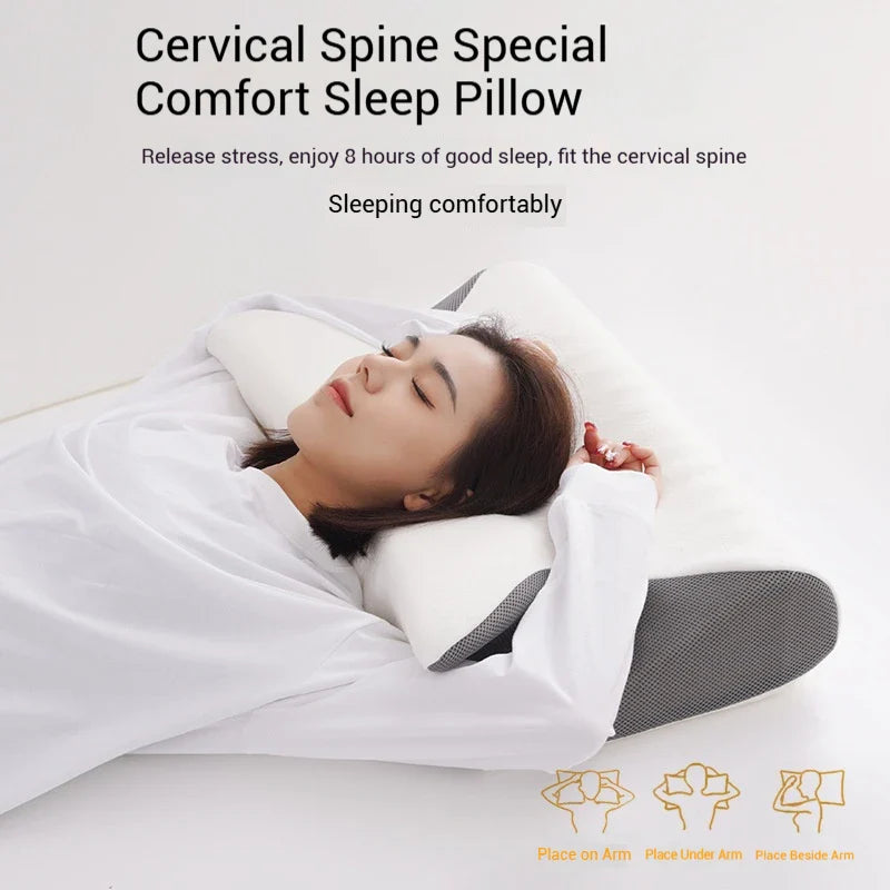 2-in-1 Memory Foam Cervical Pillow for Neck Pain Relief